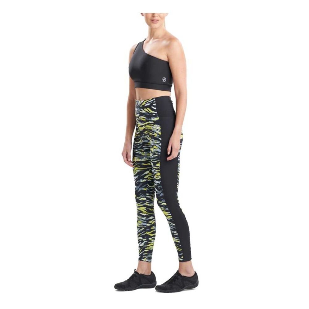 JOSIE Womens Black Pocketed Pull-on Active Wear High Waist Leggings L